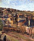 Paul Gauguin Blue Roofs Rouen painting